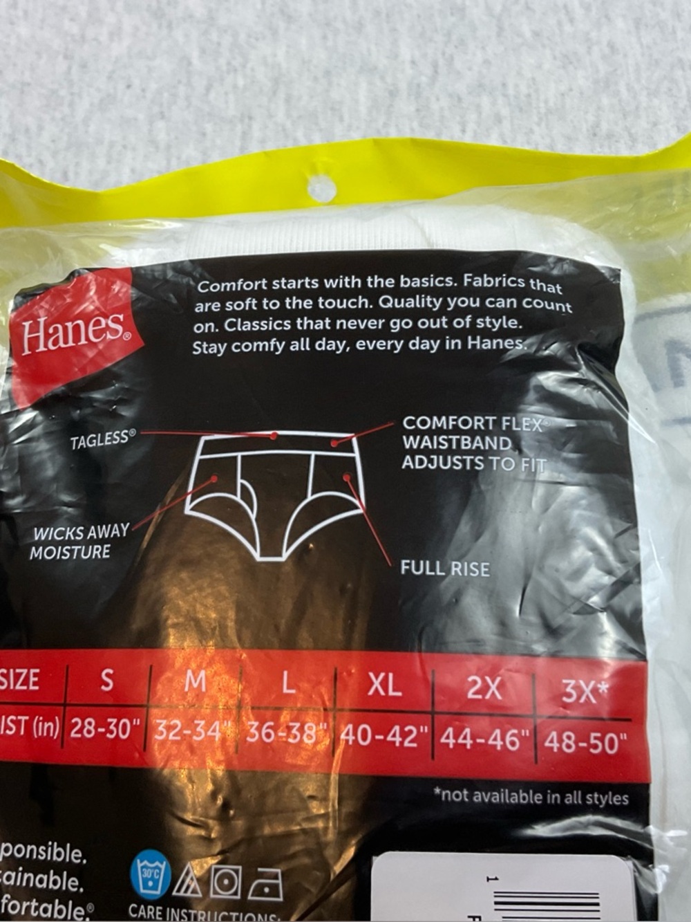 Hanes 10-Pack Tagless White Briefs for Men’s Large 100% cotton Full rise Soft - Picture 10 of 10